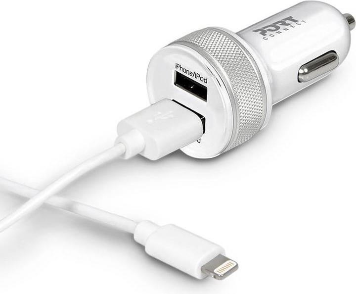 Actual product image Port Designs PORT - Car power supply - 17 Watt - 3.4 A - 2 output ports (USB)
