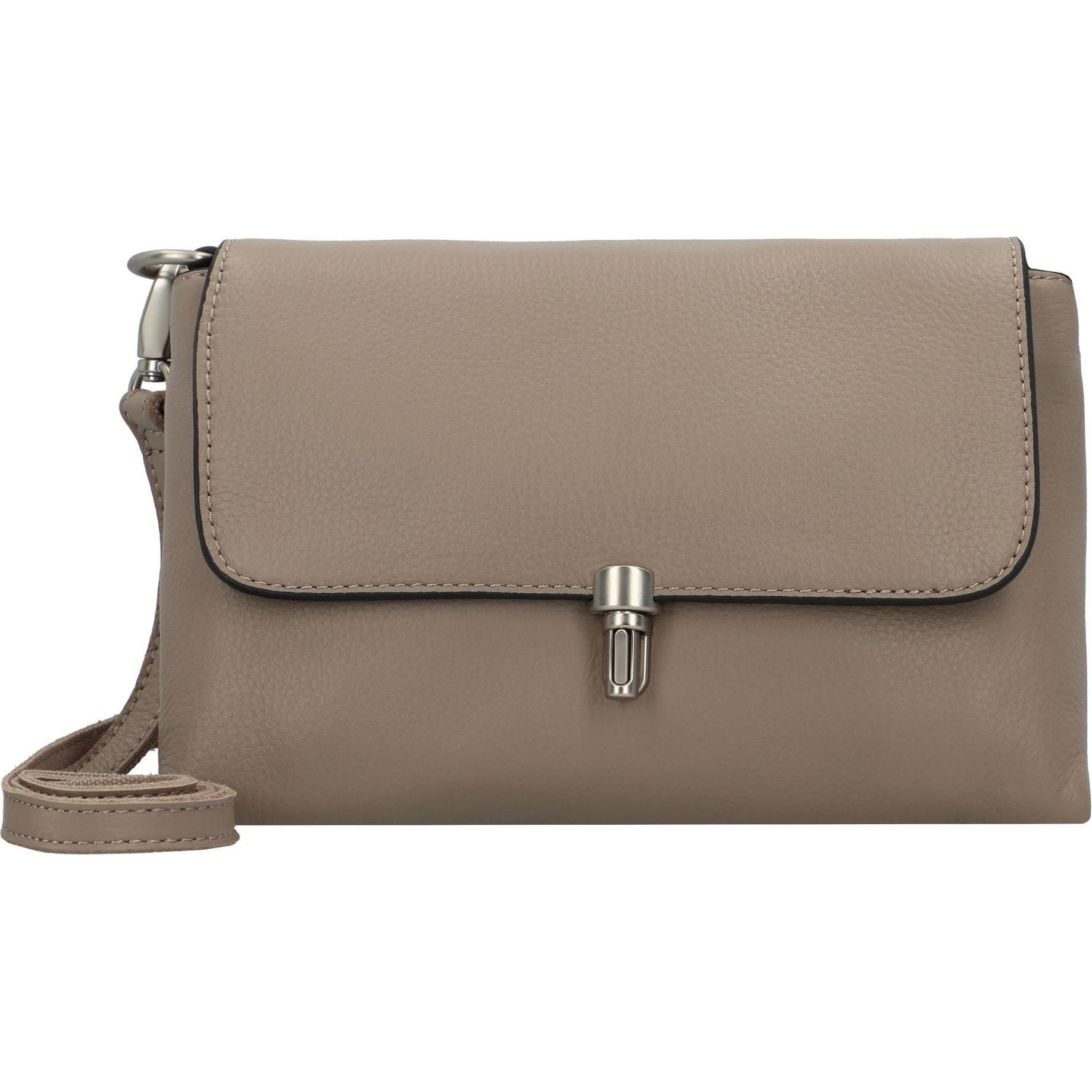 FredsBruder, Handtasche, Sha Na Na Umhängetasche Leder 23.5 cm, Grau
