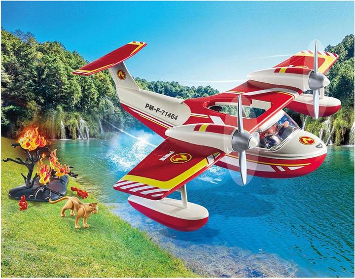Actual product image Playmobil Fire-fighting aircraft with extinguishing function (71463)
