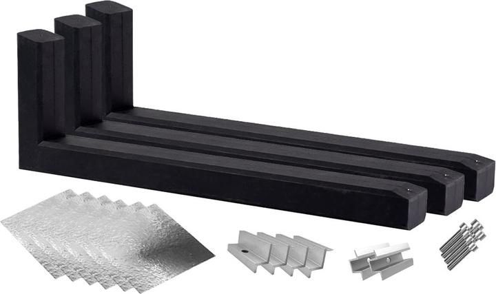 Produktbild Wattstone PV-Aufständerung Flachdach für 2 Solarmodule 15° Betonsockel alukaschierte Bautenschutzmatte (Solaranlage Montagematerial)