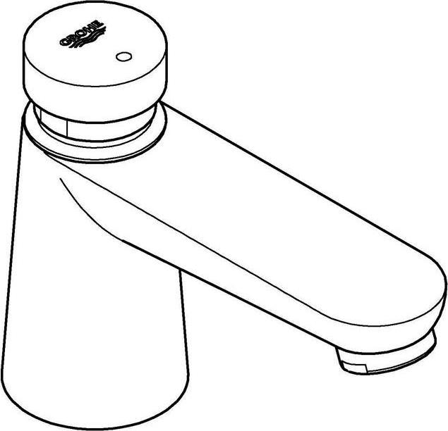 Produktbild Grohe Standventil Euroeco CT 36265000 chrom ohne Ablaufgarnitur