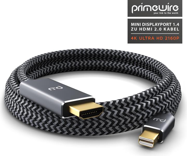 Actual product image Primewire Mini Display Port – HDMI (3 m, DisplayPort, HDMI)