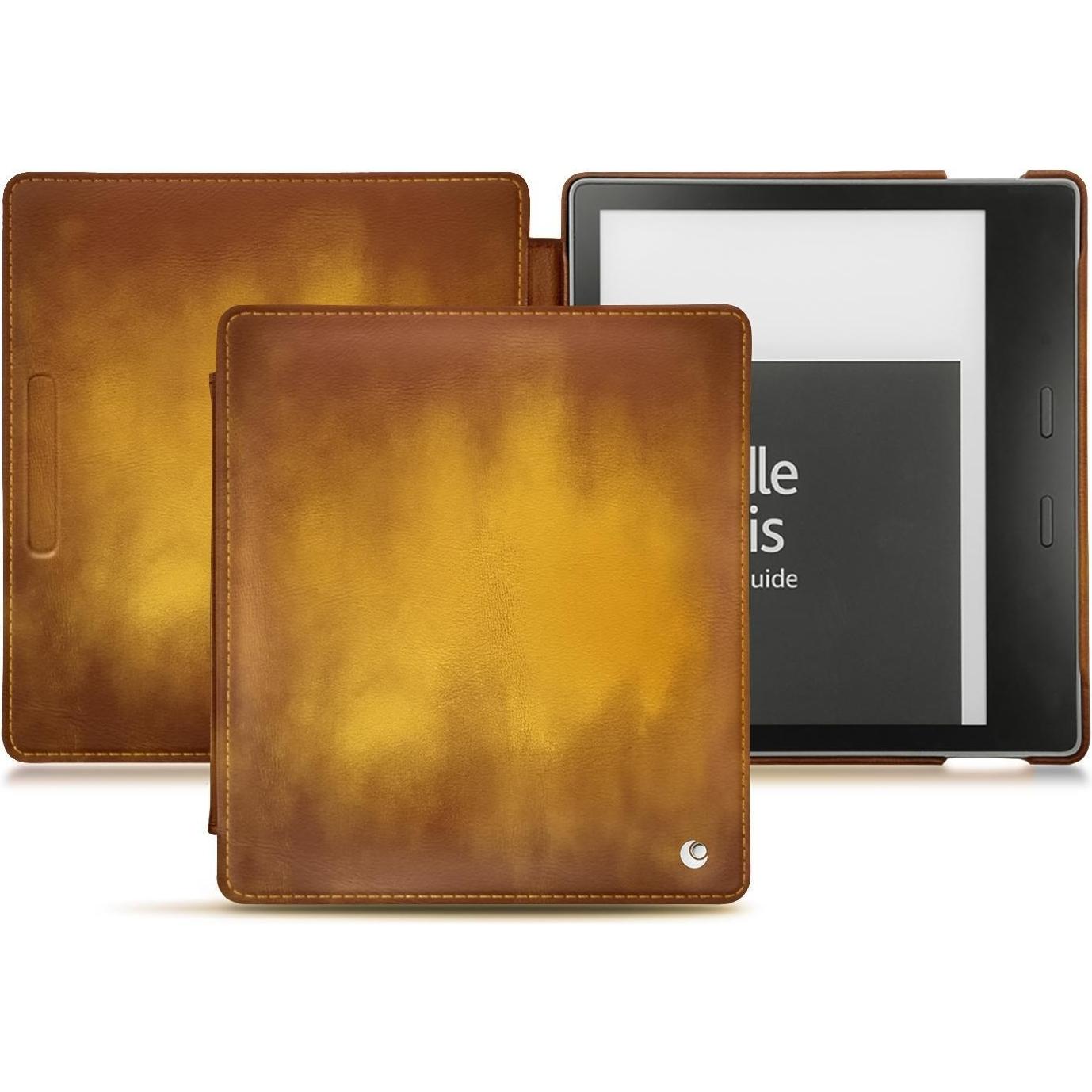 Noreve Lederschutzhülle horizontal (Kindle Oasis (2019)), Tablet Hülle, Gold