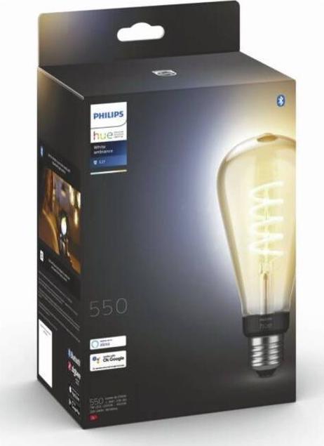 Produktbild Philips Hue Philips E27 Einzelpack Giant Edison (E27, 7 W, 550 lm, 1 x, G)