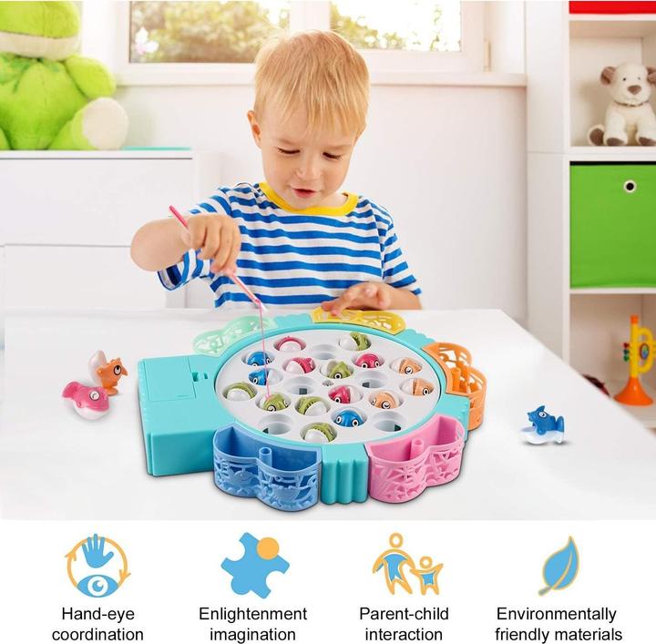 Produktbild The Toy Company Angelspiel 21 Fische mit Musik