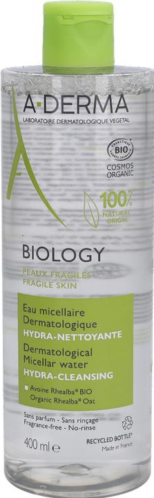 Image du produit A-Derma Biologie Eau micellaire dermatologique Hydra-Cleansing (Eau micellaire, 400 ml)