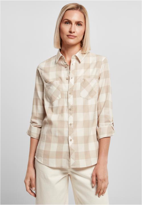 Produktbild Urban Classics Ladies Turnup Checked Flanell Shirt (5XL)