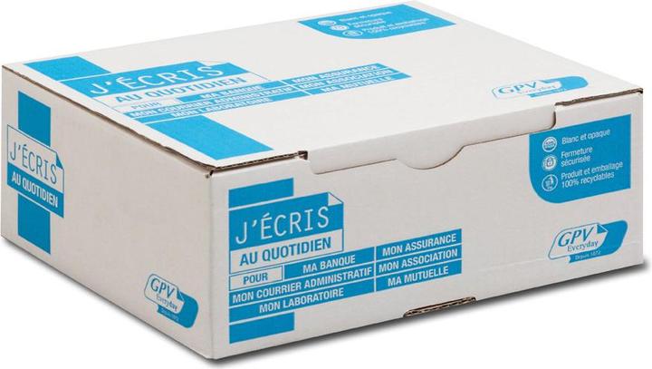 Produktbild GPV Briefumschl„ge, DL, 110 x 220 mm, weiá, mit Fenster (110 x 220 mm, 500 x)