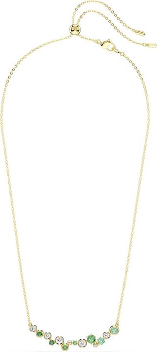 Produktbild Swarovski Constella Halskette Verschiedene Schliffe Grün Goldlegierungsschicht (Swarovski Metall, 38 cm)