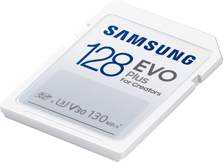 Actual product image Samsung EVO Plus (128 GB, SDXC, U3, UHS-I)