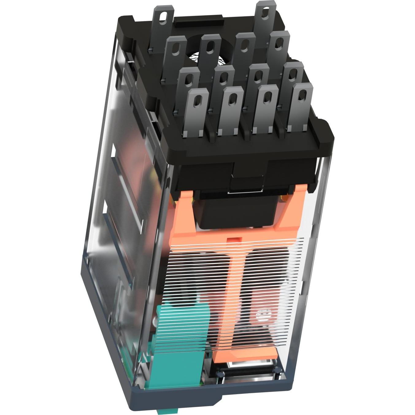 Thumbnail - 10x Schneider Electric 14 pin relay 24 Vdc coil ,4PDT,3 A,w/led, Relais