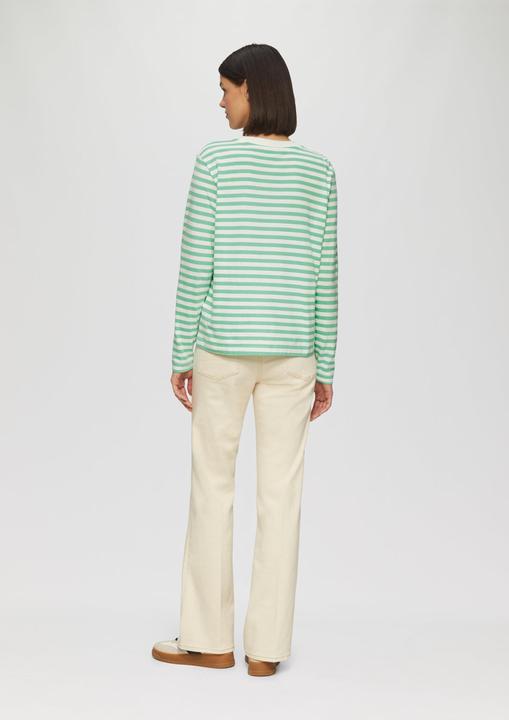 Produktbild S.Oliver T-Shirt Gestreiftes Langarmshirt aus Baumwolljersey (42)