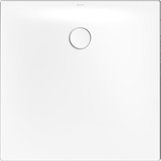 Bette, Duschwanne, BetteFloor Side Duschwanne mit Antirutsch Sense 3381, 90x90cm, weiss