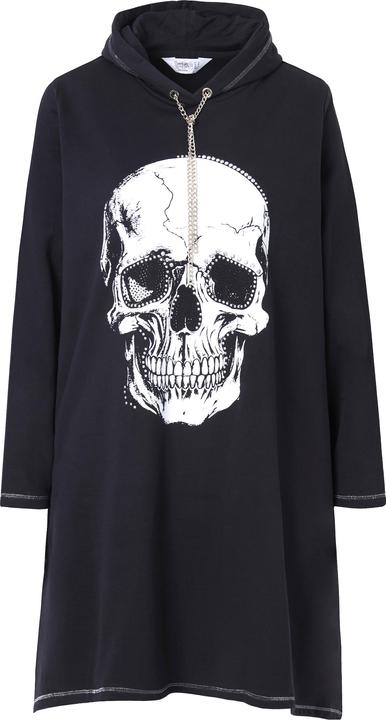 Actual product image Angel of Style A-line hoodie with skull and decorative seams (56)