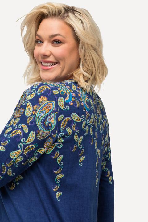 Produktbild Ulla Popken Longshirt, Bordürendruck, Rundhals, 3/4-Arm (62)
