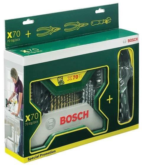 Actual product image Bosch Zubehör X-Line accessory case pliers set 70 pcs.