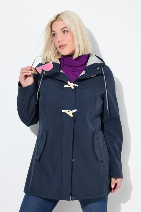 Produktbild Ulla Popken HYPRAR Softshelljacke, wasserabweisend, Knebelknöpfe (54)