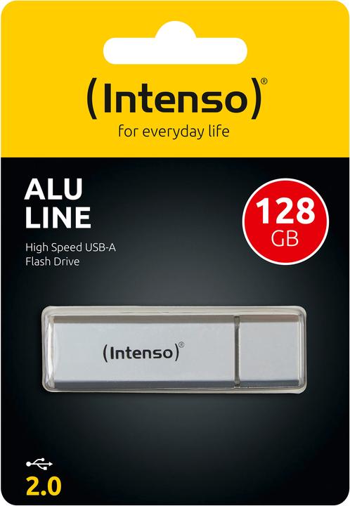 Actual product image Intenso 3521496 USB flash drive 128 GB USB type-A 2.0 silver (128 GB, USB-A)