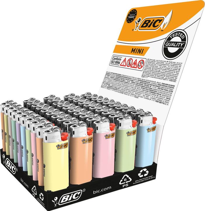 Bic Feuerzeug Mini J25 Pastel Assortiert