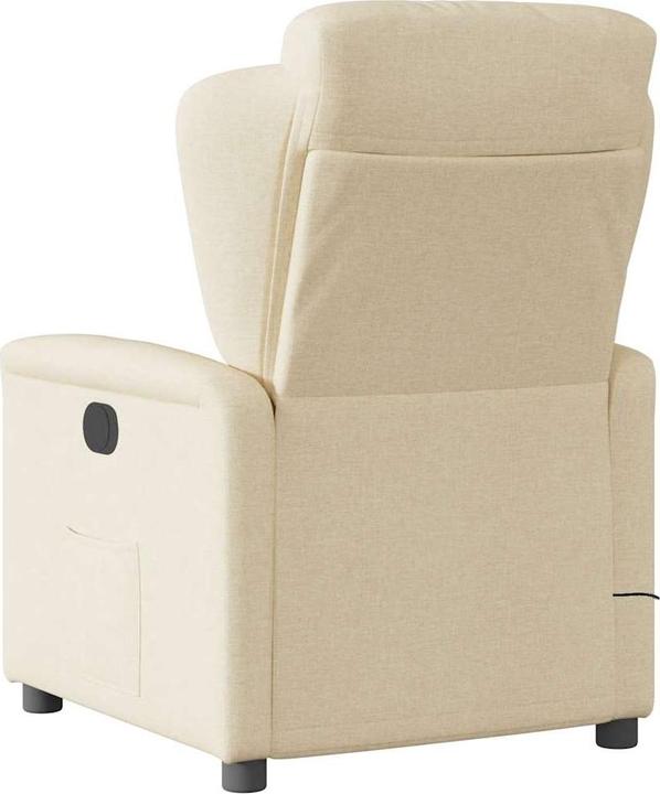 Actual product image VidaXL Massage chair cream fabric