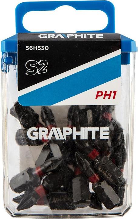 Produktbild Graphite screwdriver bit (Impact bits PH1 x 25 mm, 20 pcs.)