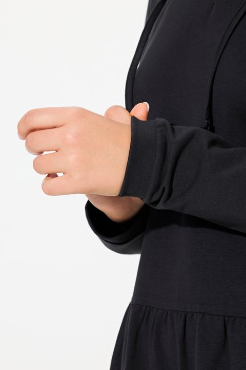 Produktbild Ulla Popken Sweatkleid, Kapuze, A-Linie, V-Ausschnitt, Langarm (42, 44)