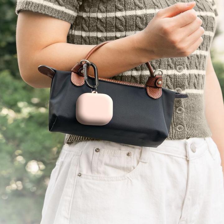 Actual product image Ringke - Silicone - Xiaomi Redmi Buds 4 Pro - Pink Sand (Charging case cover)