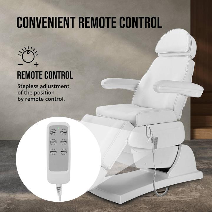 Produktbild Physa Kosmetikliege elektrisch Behandlungsliege Kosmetikstuhl Tattooliege 150 kg Weiss