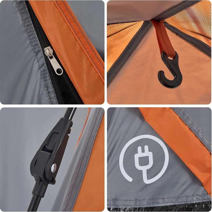 Produktbild vidaXL Kuppel-Campingzelt 5 Personen Quick Release (Kuppelzelt, 4 kg, 5 Personen)