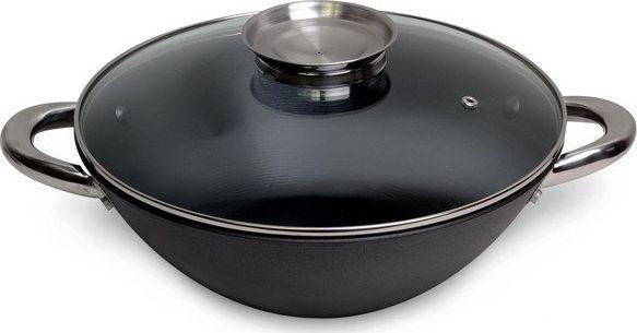 Image du produit Kamille Wok cast iron skillet with lid 28 cm Camomille KM-4806MR (Wok, Fonte)