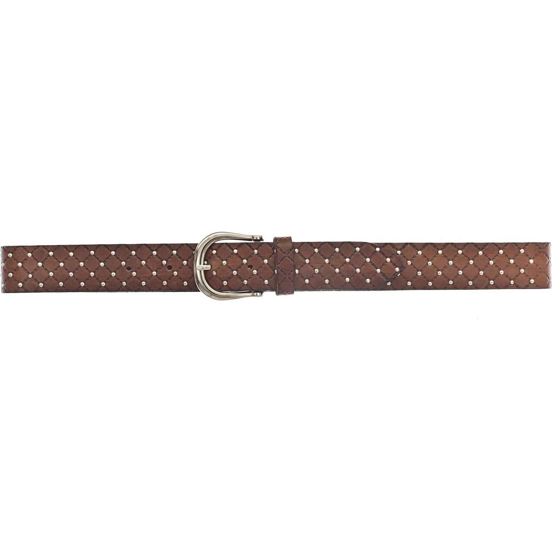 Thumbnail - B.Belt, Damen, Gürtel, Lina Gold Nietengürtel Leder, Braun, (75)