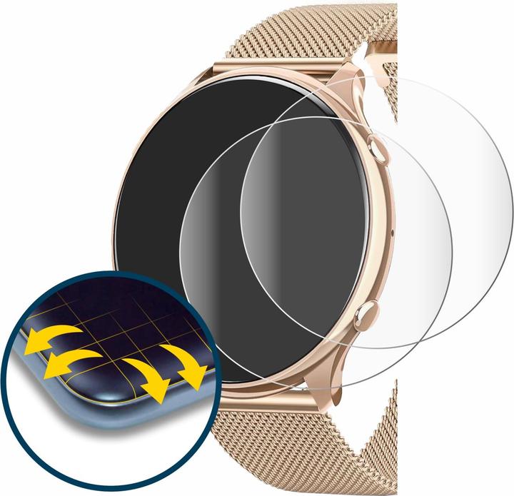 Produktbild BROTECT Fullscreen Schutzfolie Displayschutz Folie Klar Transparent (Smartwatch 1.39")