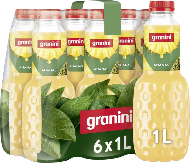 Actual product image Granini Pineapple PET 95(6x1L) CH (6 x 100 cl)