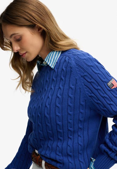 Produktbild Superdry Lässiger Damen-Pullover mit Zopfmuster (XS)