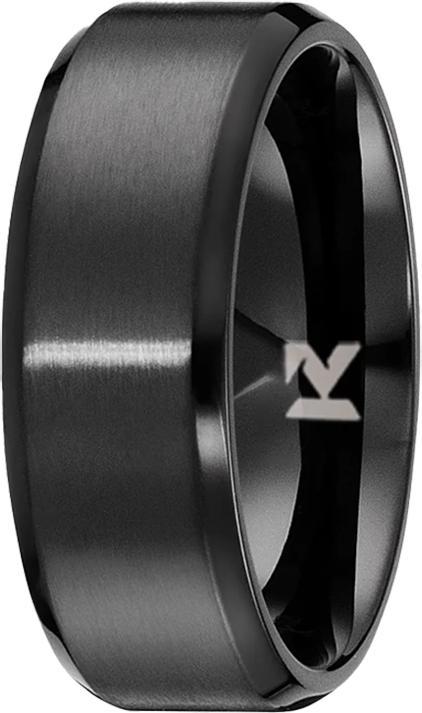 Actual product image K12 - Black Steel Ring - 77 (58)