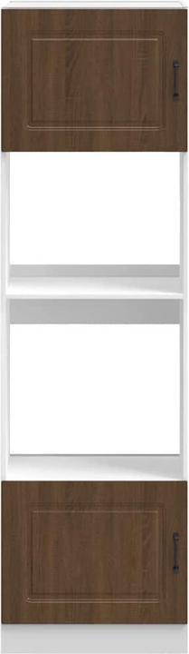 Image du produit vidaXL Armoires de cuisine 2 pcs. Lucca brun imitation chêne Matériau dérivé du bois (60 x 57 x 207 cm)