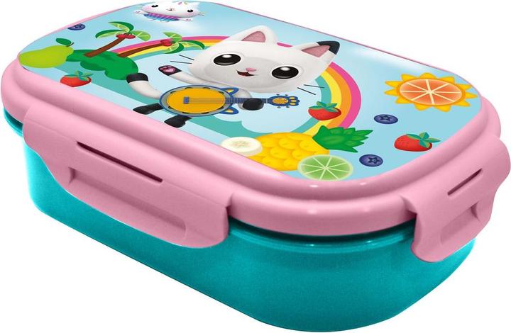 Actual product image Gabby's Dollhouse Lunch Box with Cutlery