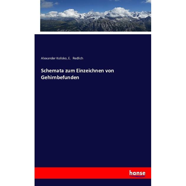 Schemata zum Einzeichnen von Gehirnbefunden, Fachbücher von Alexander Kolisko