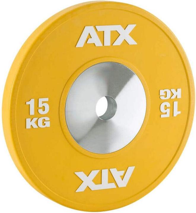 Produktbild ATX HighQuality - Bumper Plates - Weightlifting - internationaler Farbcode (1 x 15 kg)