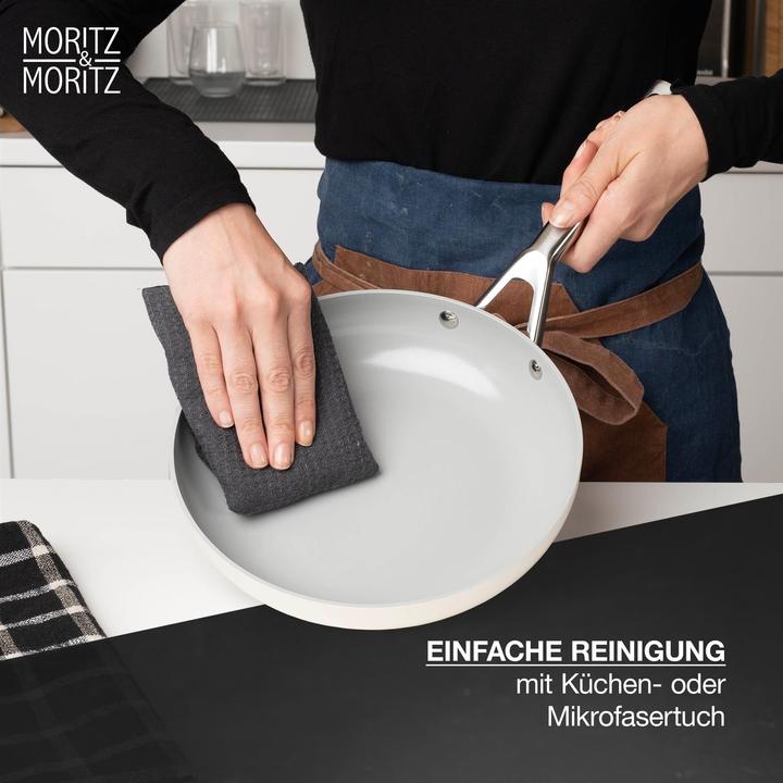 Immagine prodotto Moritz & Moritz Set di pentole e padelle da 7 pezzi (Set di pentole e padelle da cucina, Alluminio)