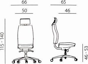 Produktbild Powerton ERGO JANA Ergonomischer Bürostuhl, Schwarz