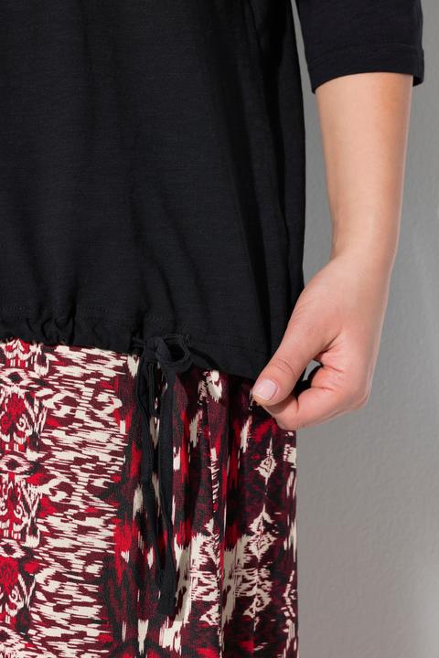 Actual product image Ulla Popken Timeless Love 3/4 Sleeve Graphic Tee (62)
