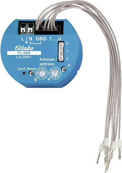 Actual product image Eltako PL-SM8 Decentralised 8-channel sensor input