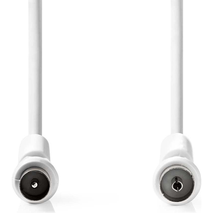 Nedis Koaxial Kabel IEC (Coax) Stecker IEC (Coax) Buchse Vernickelt 120 dB 75 Ohm 4-fach (75 dB, Antennenkabel), Antenne...