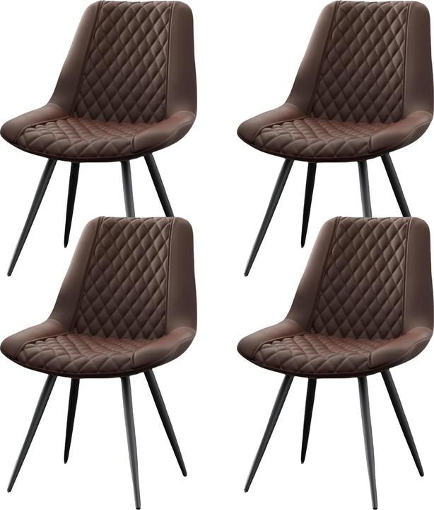 Produktbild HTI-Living Esszimmerstuhl Astrid Kunstleder Braun