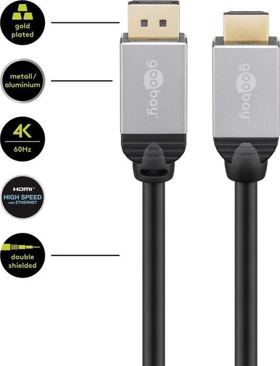 Produktbild Goobay DisplayPort — HDMI (Typ A) (1 m)