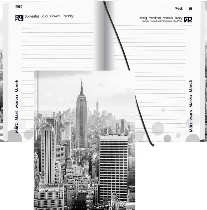 Image du produit Biella Mydiary (12 x 16,5 cm, Allemand, Français, Anglais, Italien)