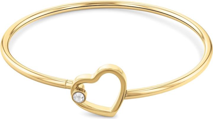 Tommy Hilfiger Bracciale Minimal Hearts (5 cm, Acciaio inossidabile)
