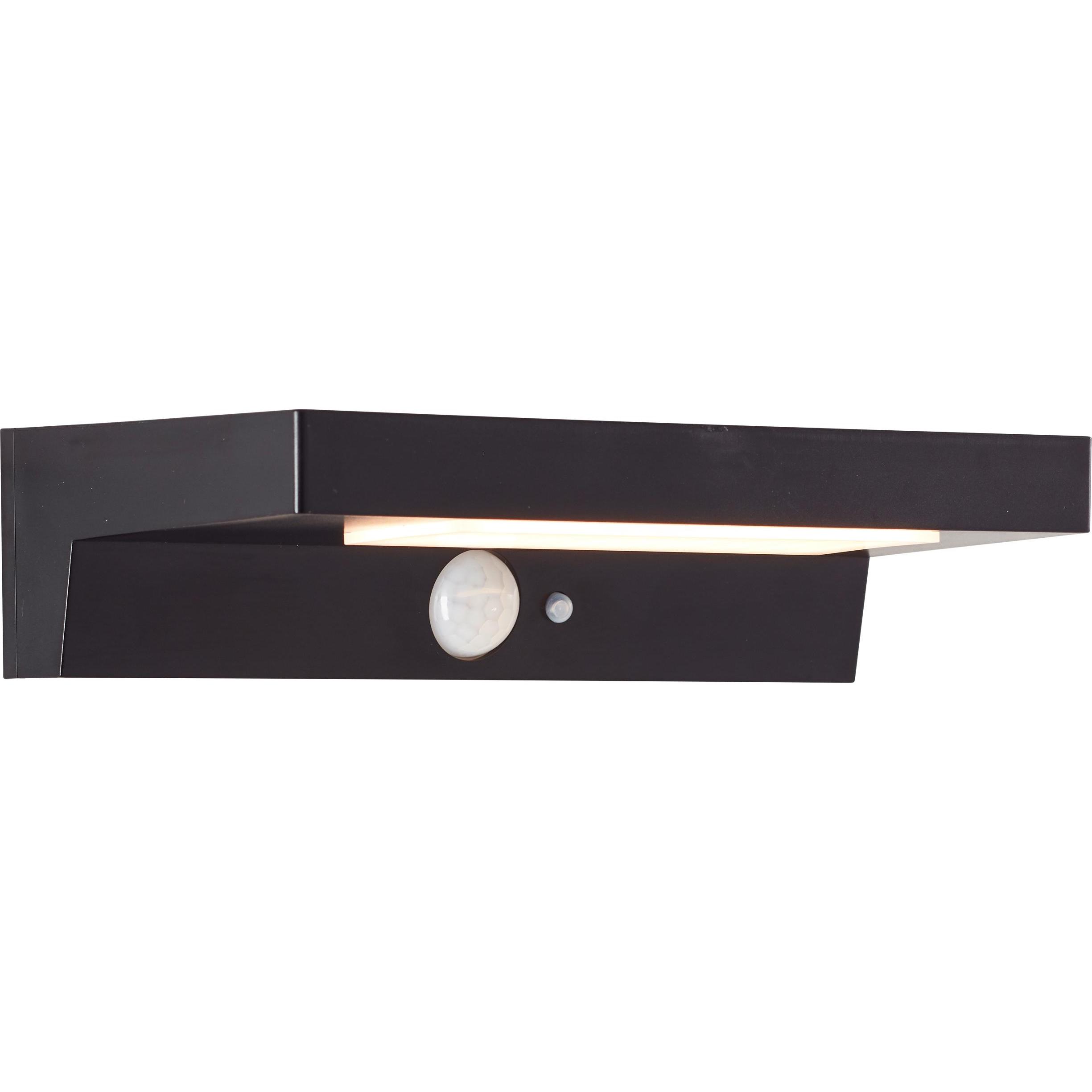 Brilliant, Gartenbeleuchtung, Barker G40415/06 Solar-Aussenwandleuchte mit Bewegungsmelder 3 W Warm (430 lm, IP44)