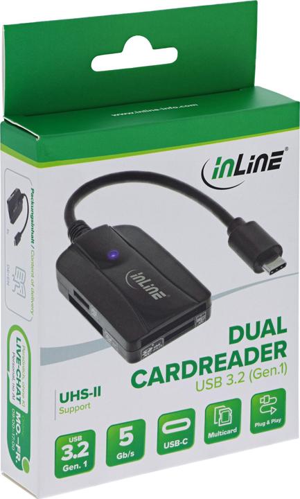 Produktbild InLine Lesegerät Kartenleser USB 3.1 USB-C, für SD (USB-C)
